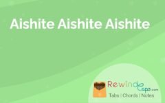 Aishite Aishite Aishite Kalimba Tabs & Chords