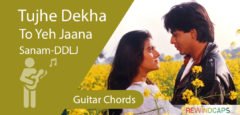 Tujhe Dekha To Ye Jana Sanam Guitar Tabs - DDLJ