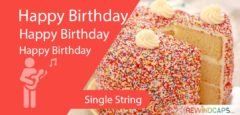 Easy Happy Birthday Guitar Tabs - Single String