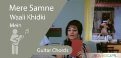 Mere Samne Wali Khidki Mein Chords - Guitar