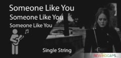 Easy Someone Like You Guitar Tabs - Single String