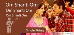 Om Shanti Om Guitar Tabs - Single String